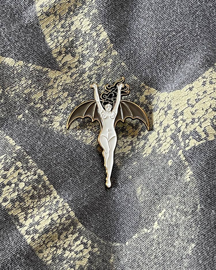 La Femme Chauve-Souris • Enamel Pin