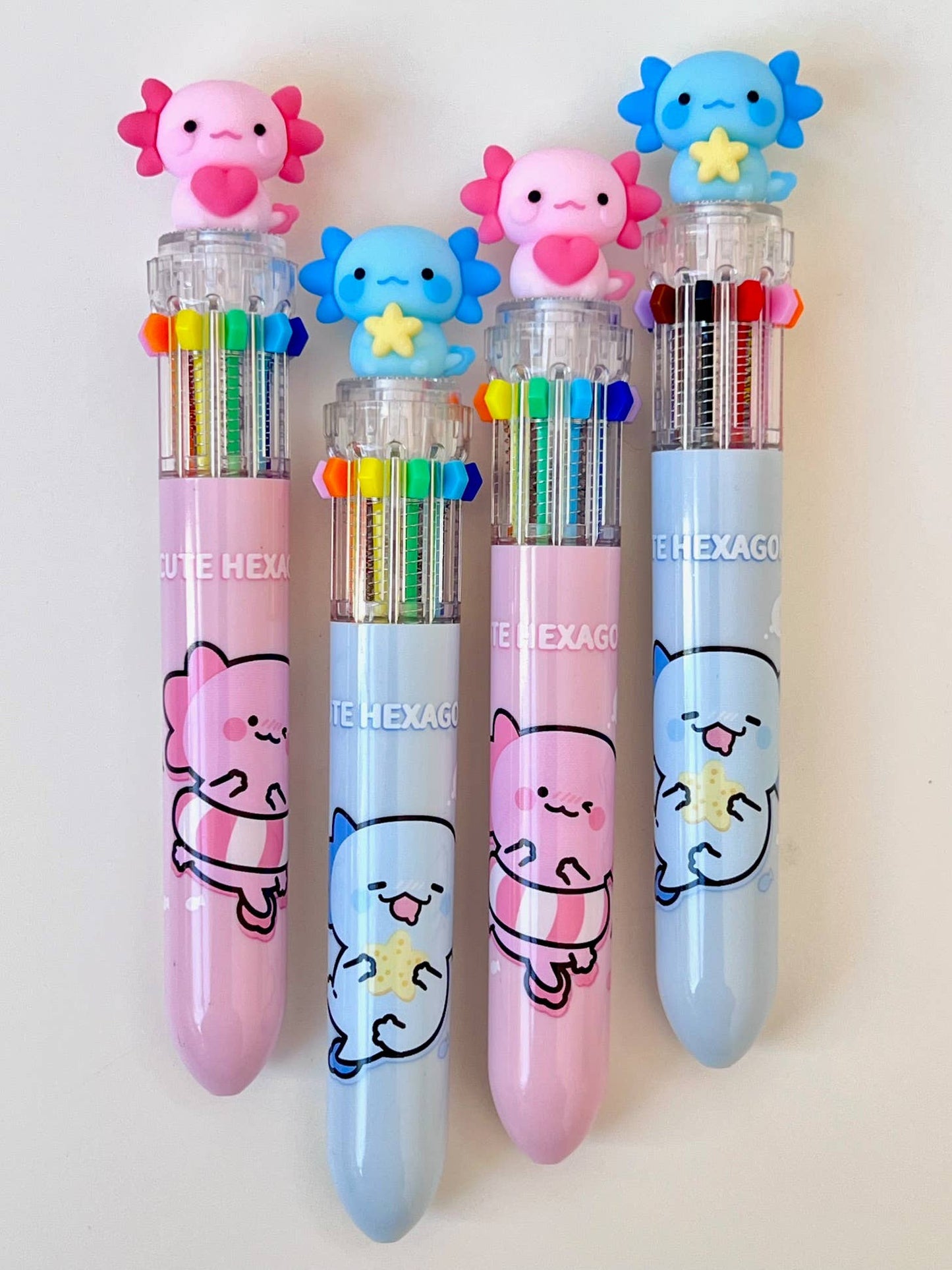 Axolotl 10-Color Retractable Ball Pen
