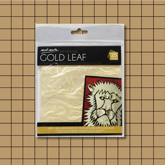 Imitation Gold Leaf 14x14cm 25 Sheet
