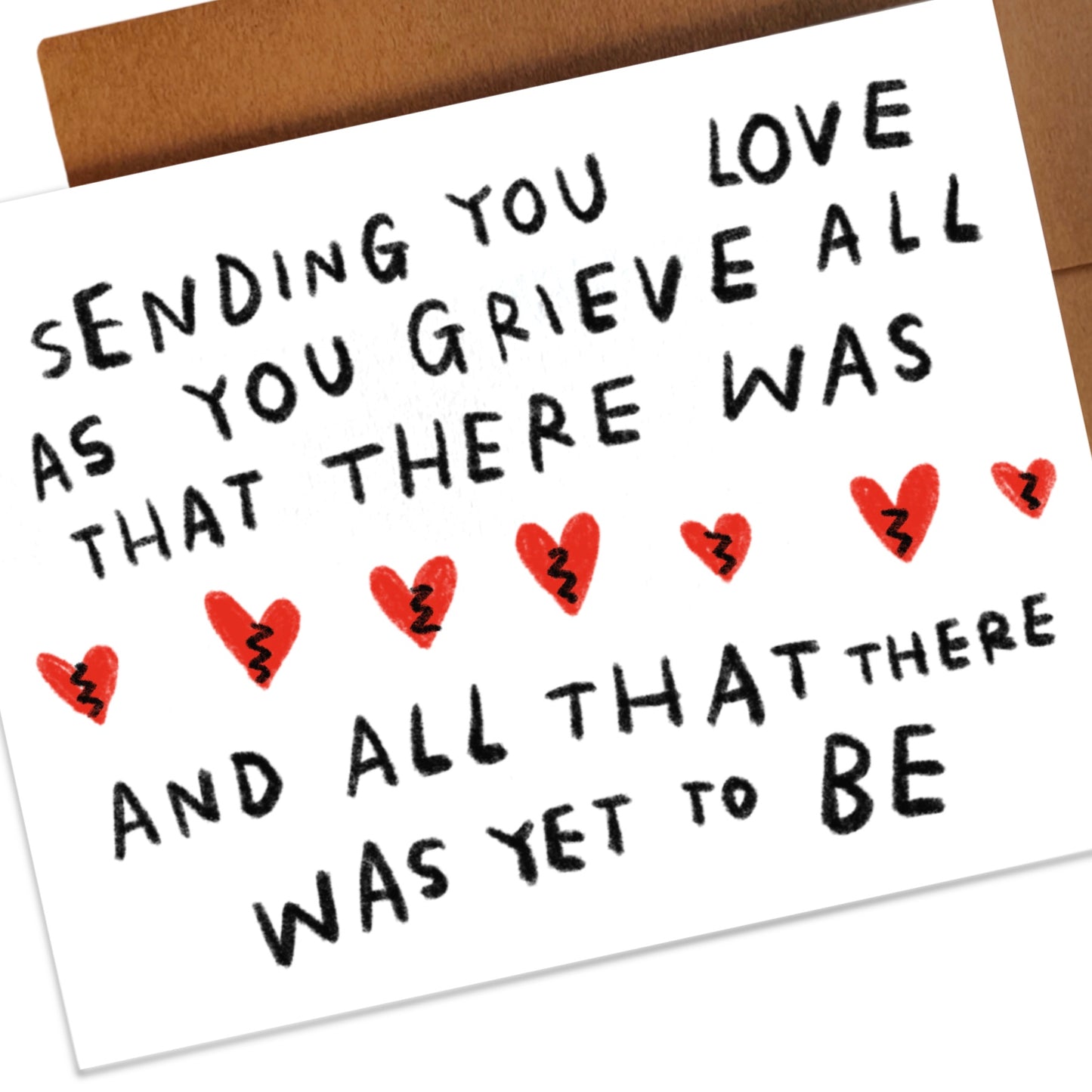 SENDING YOU LOVE AS YOU GRIEVE ALL THAT THERE WAS card ~ Amy Lin X Rani Ban