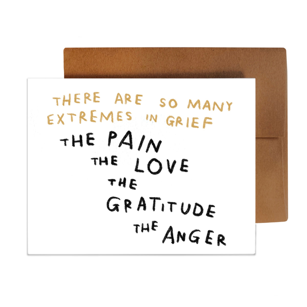 THERE ARE SO MANY EXTREMES IN GRIEF card ~ Amy Lin X Rani Ban
