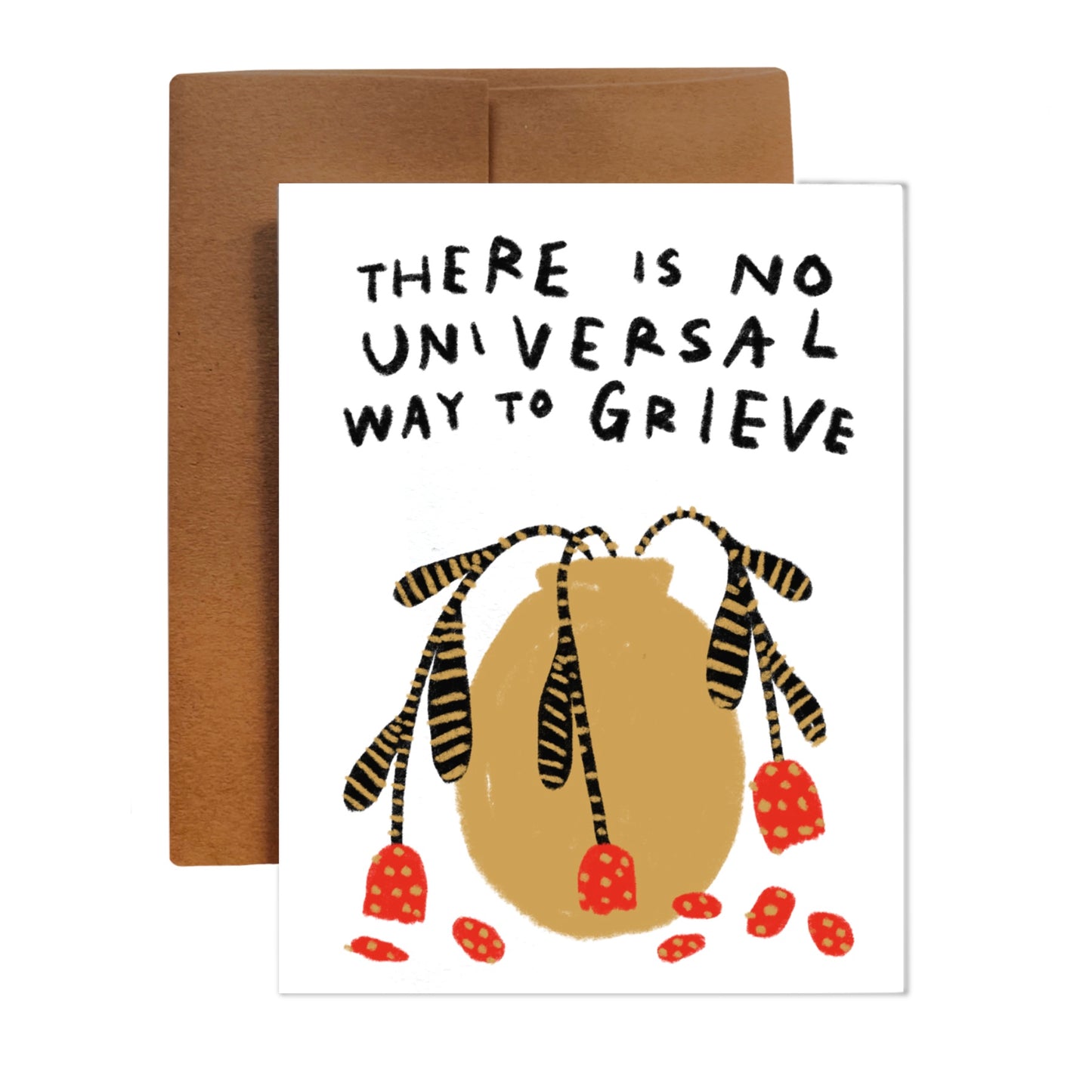 THERE IS NO UNIVERSAL WAY TO GRIEVE card ~ Amy Lin X Rani Ban
