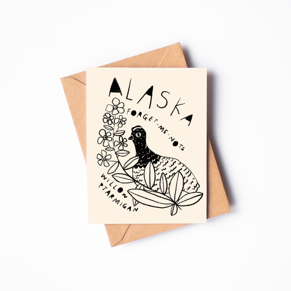 STATE FLOWER & BIRD GREETING CARD