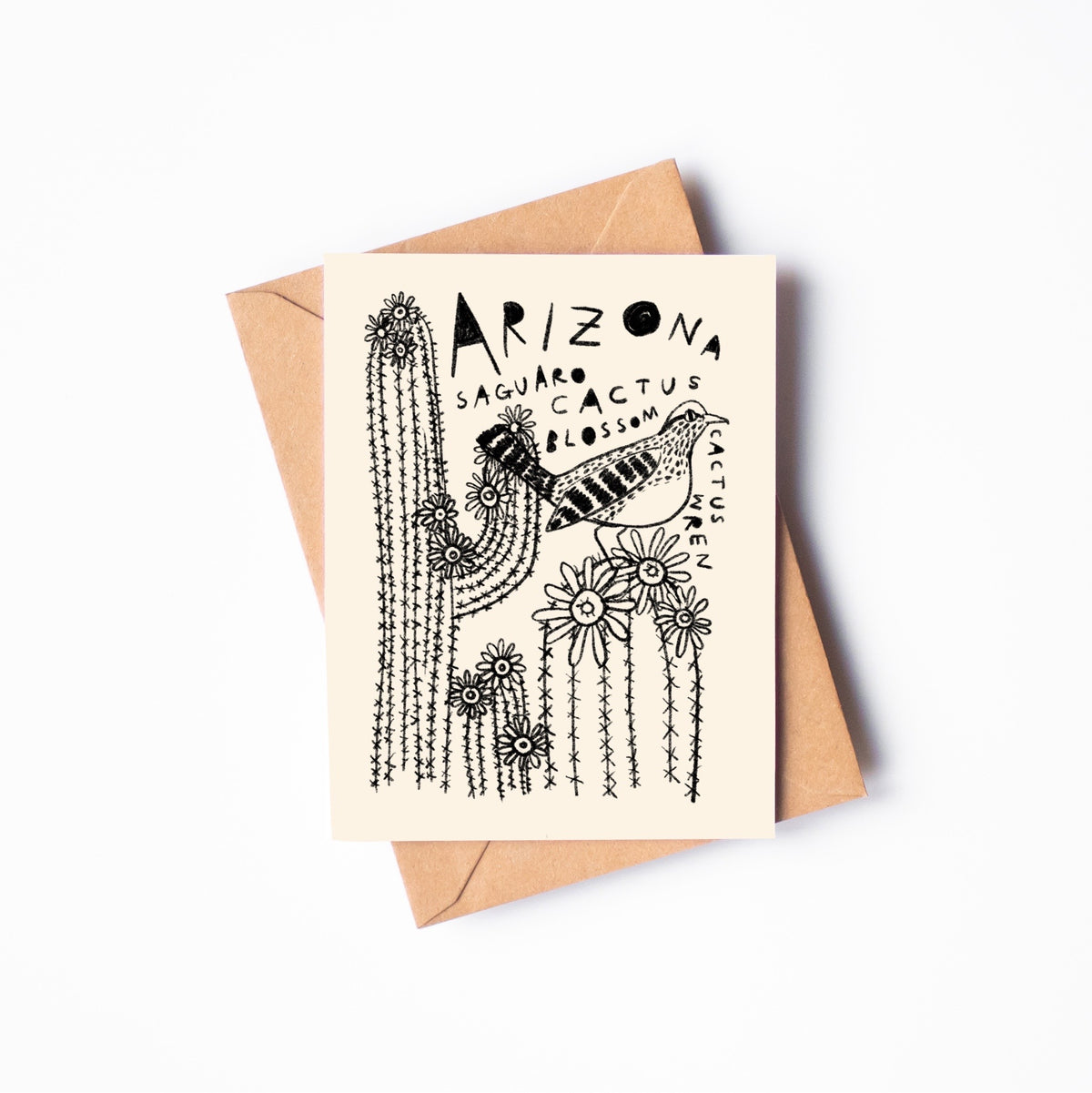 STATE FLOWER & BIRD GREETING CARD