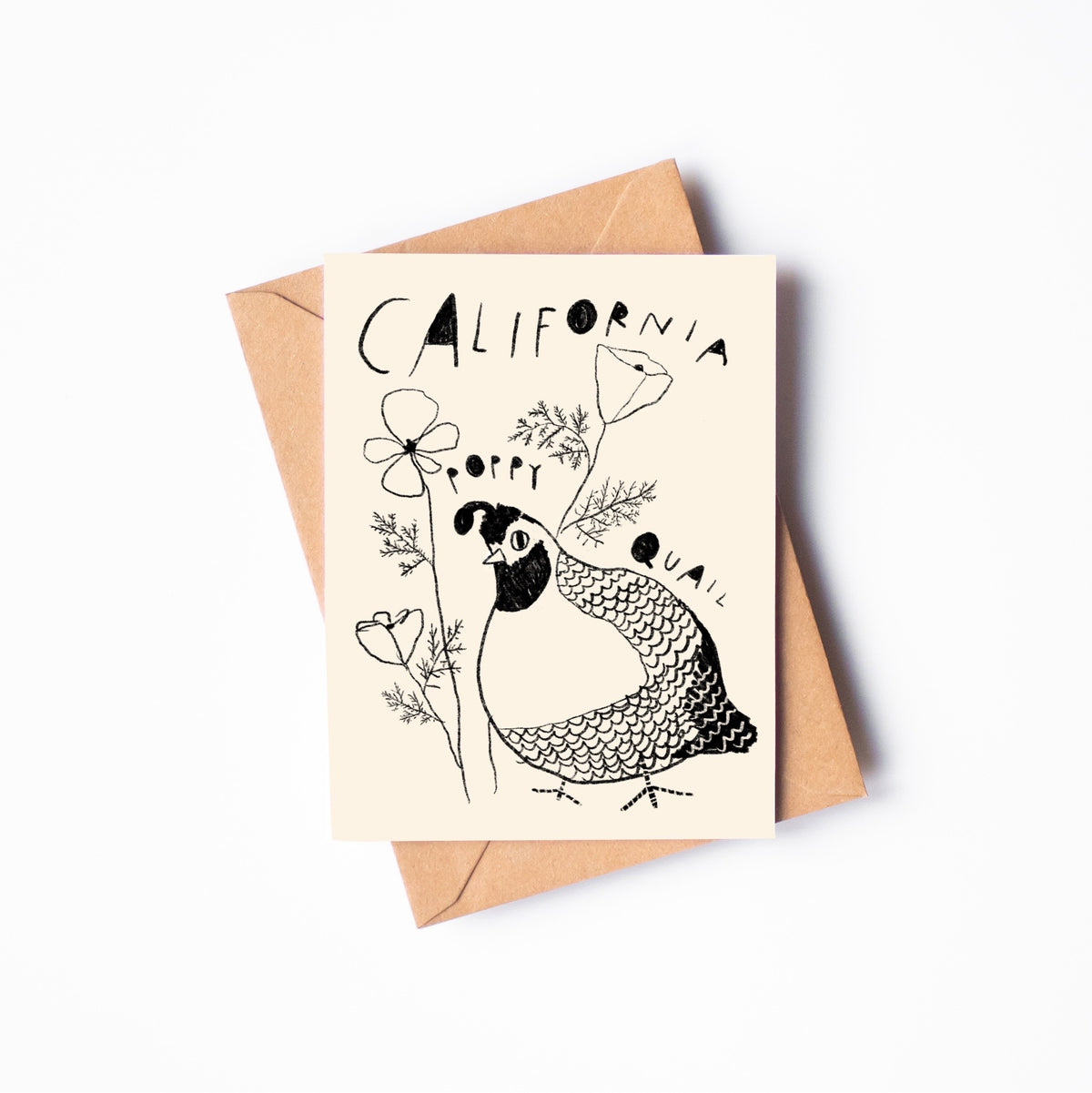 STATE FLOWER & BIRD GREETING CARD
