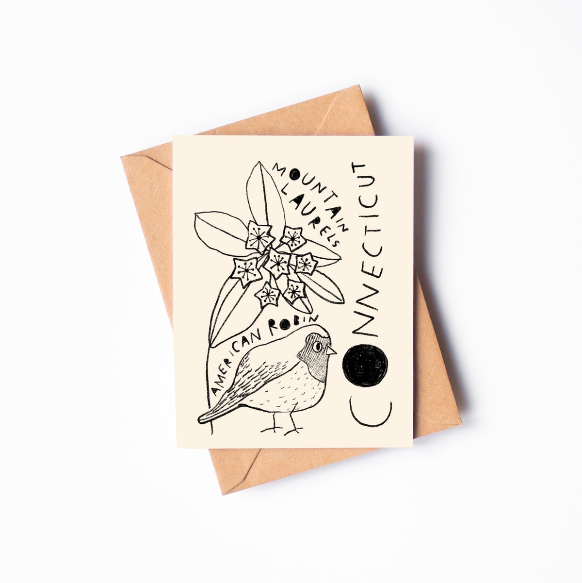 STATE FLOWER & BIRD GREETING CARD