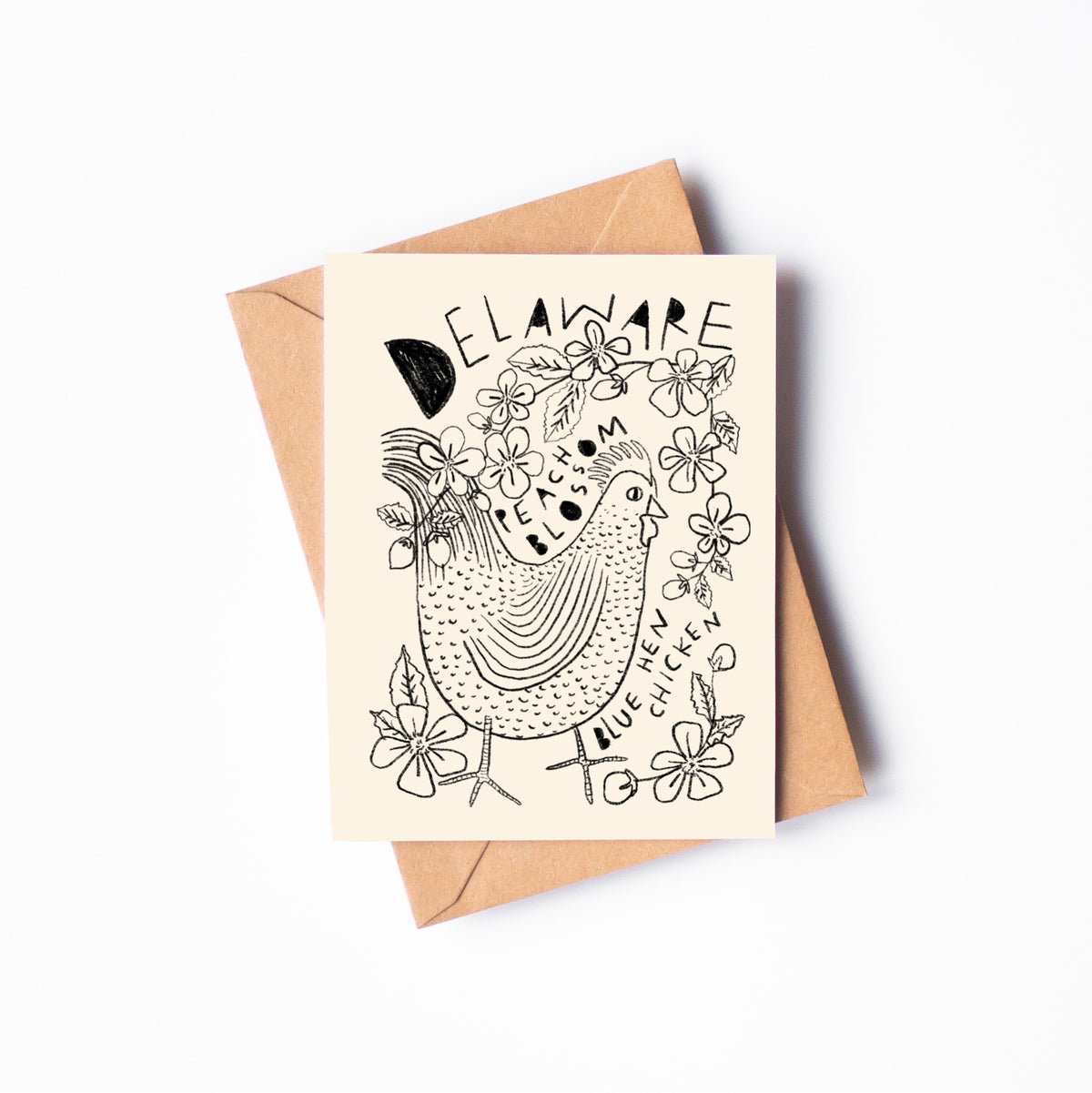 STATE FLOWER & BIRD GREETING CARD