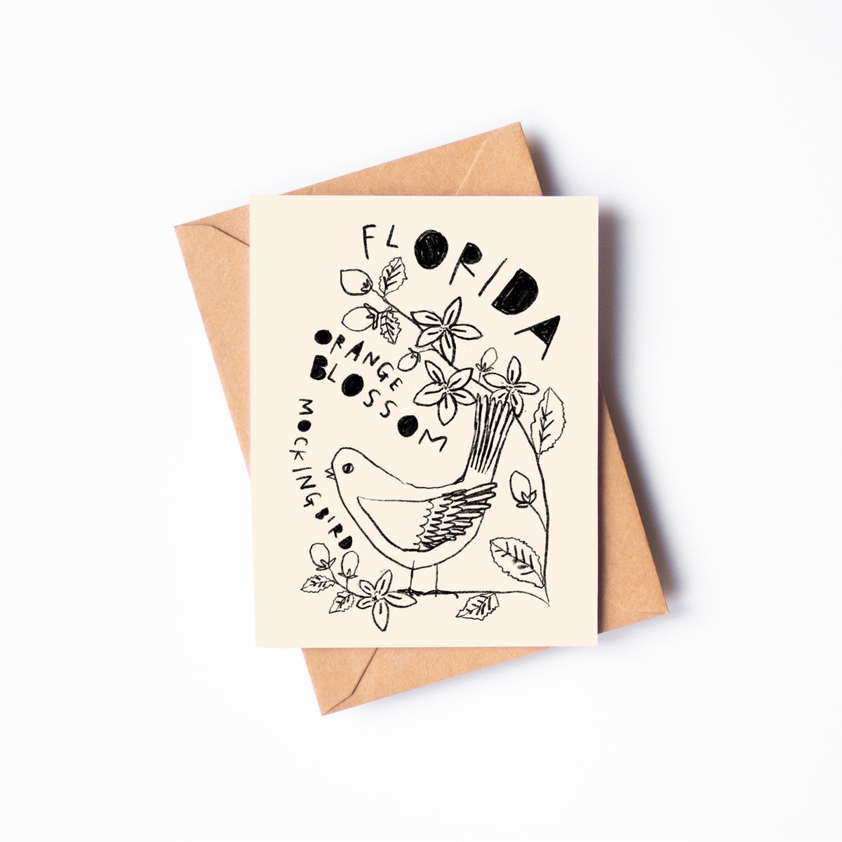 STATE FLOWER & BIRD GREETING CARD