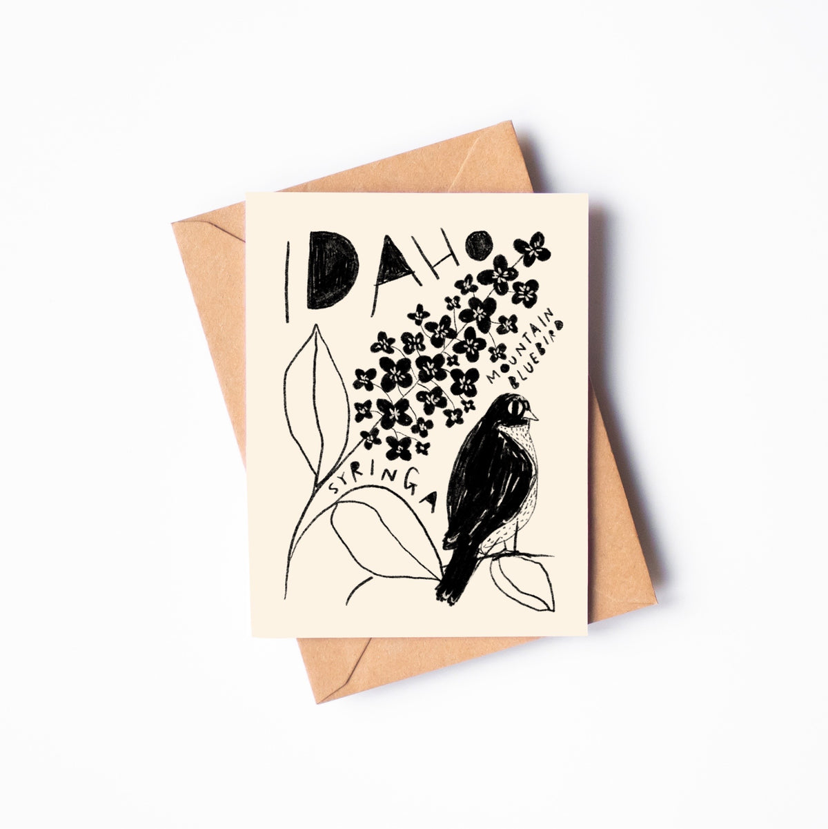 STATE FLOWER & BIRD GREETING CARD