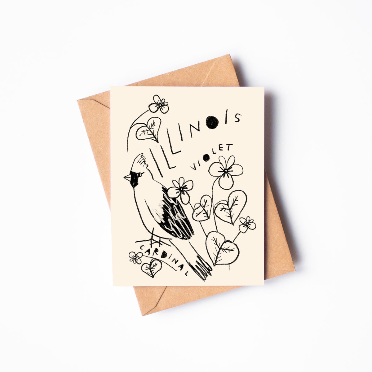 STATE FLOWER & BIRD GREETING CARD