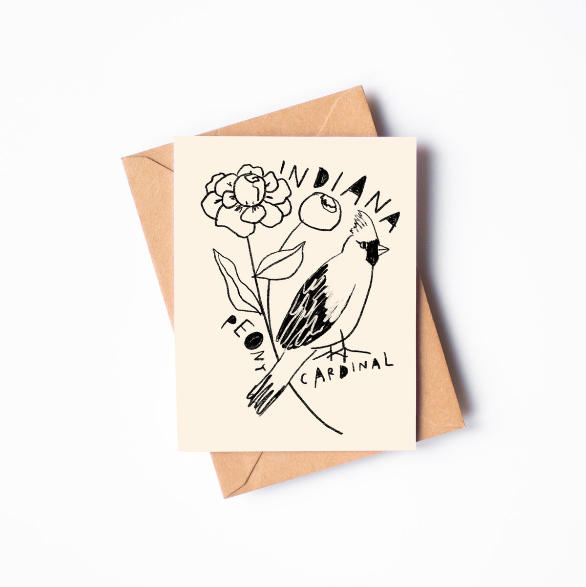 STATE FLOWER & BIRD GREETING CARD
