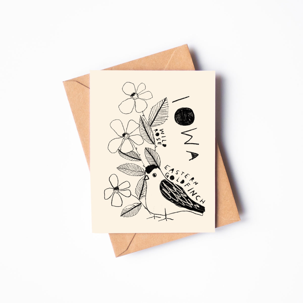 STATE FLOWER & BIRD GREETING CARD