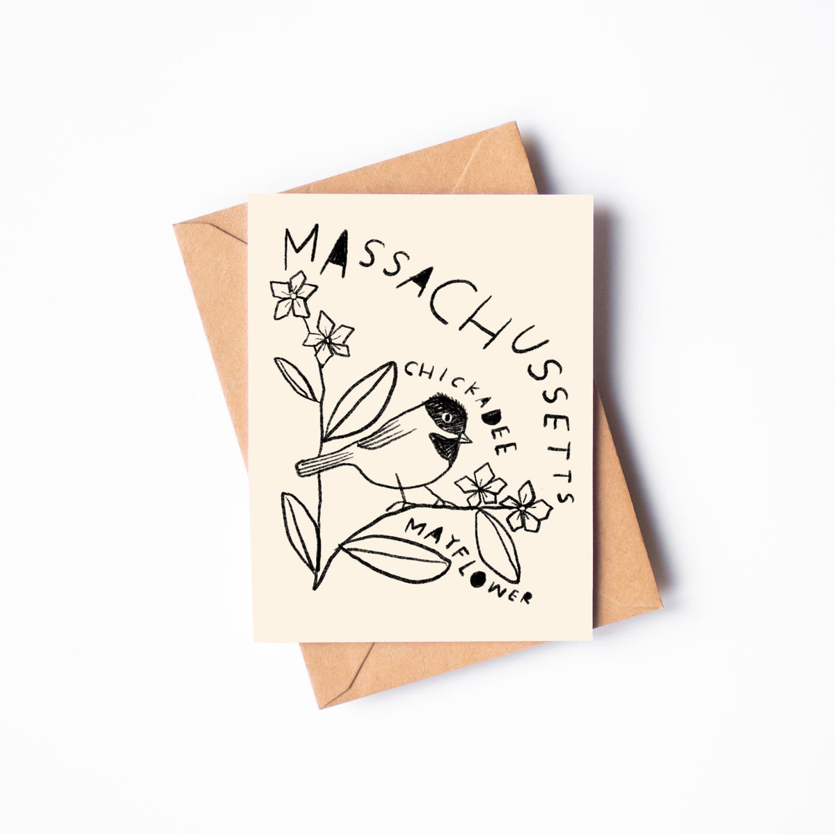 STATE FLOWER & BIRD GREETING CARD