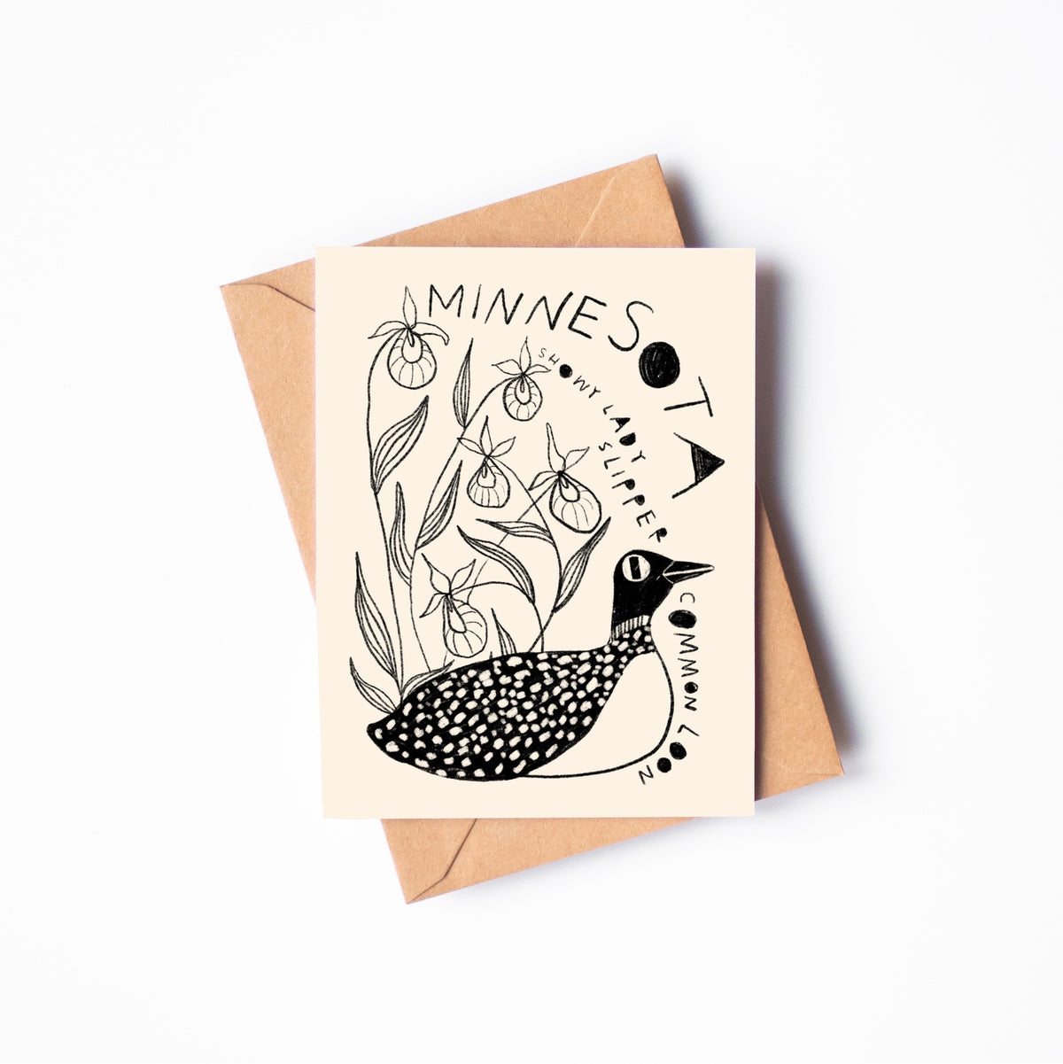 STATE FLOWER & BIRD GREETING CARD