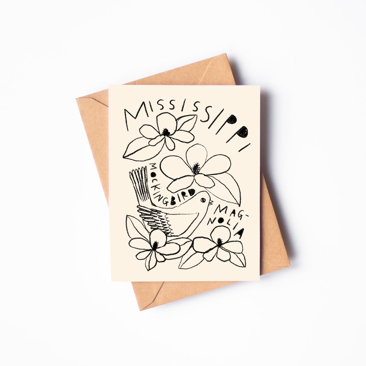 STATE FLOWER & BIRD GREETING CARD