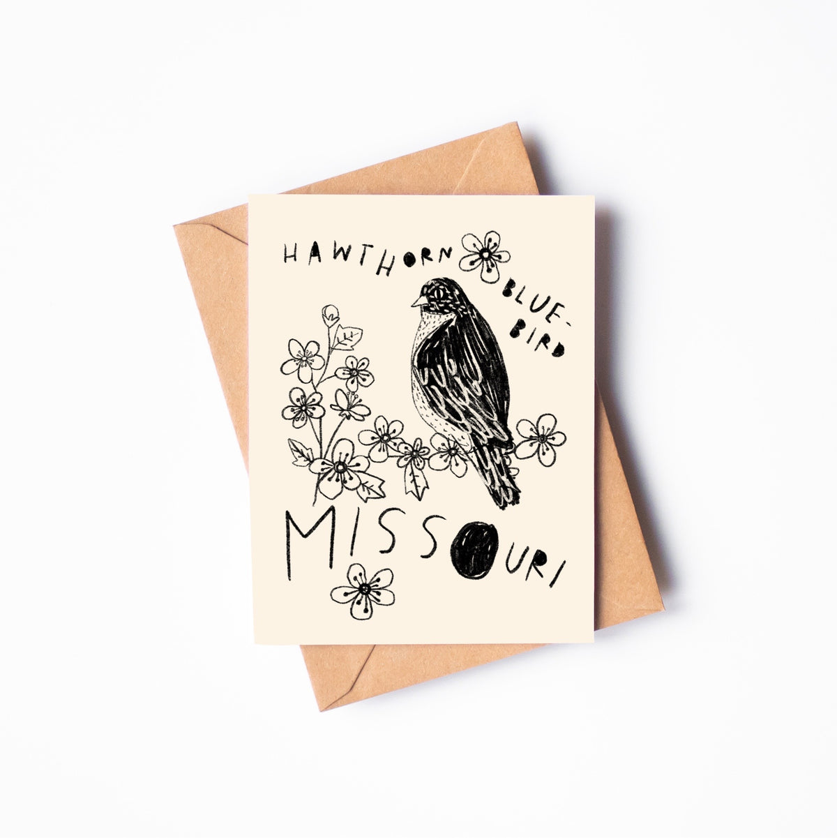STATE FLOWER & BIRD GREETING CARD