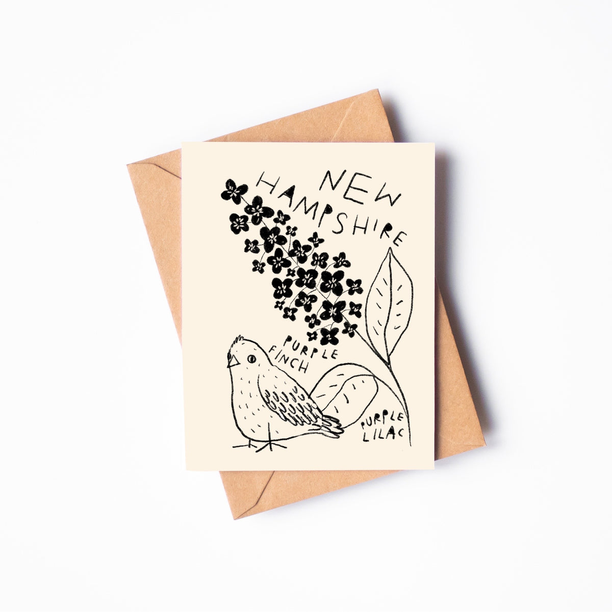 STATE FLOWER & BIRD GREETING CARD