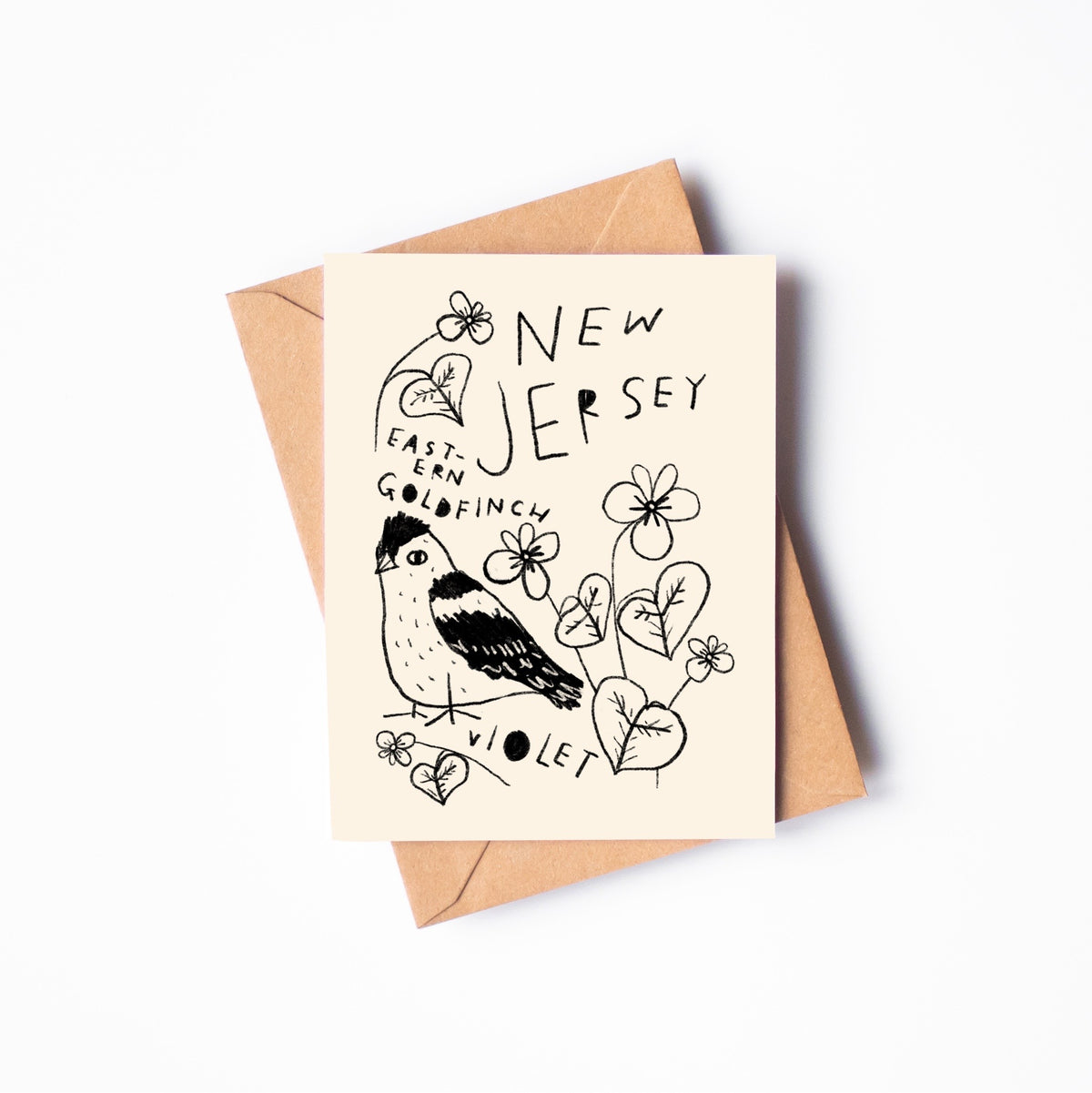 STATE FLOWER & BIRD GREETING CARD