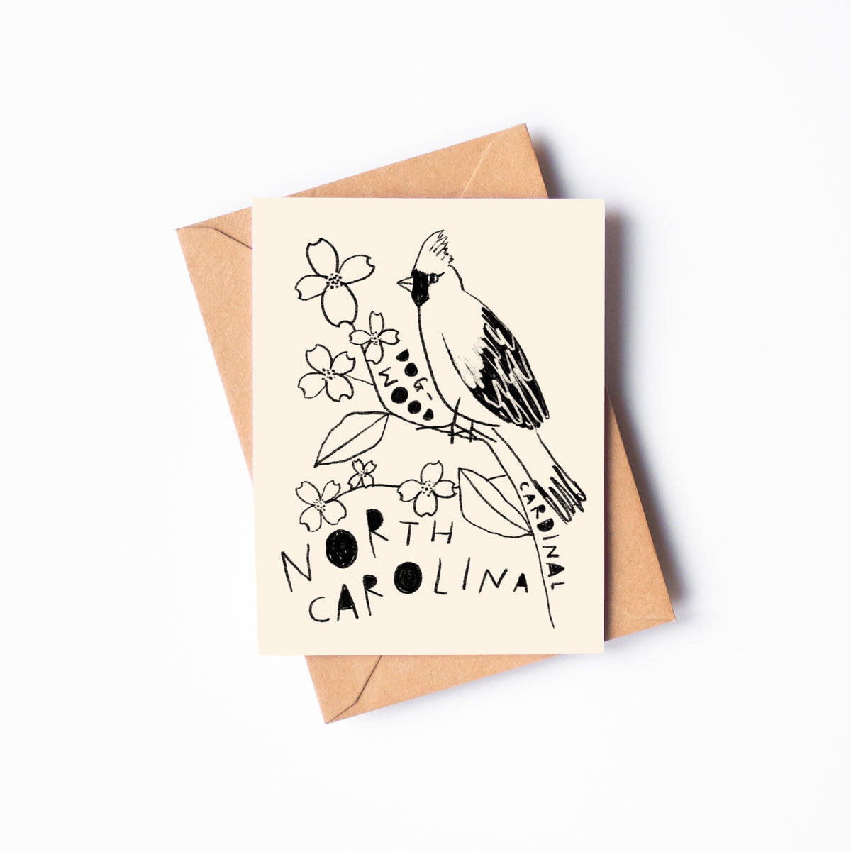 STATE FLOWER & BIRD GREETING CARD