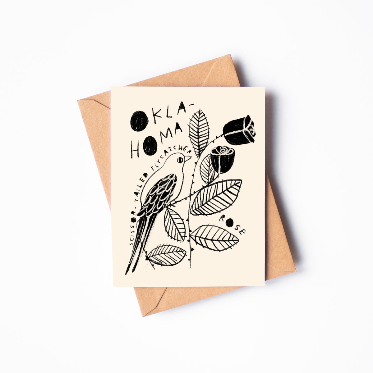 STATE FLOWER & BIRD GREETING CARD