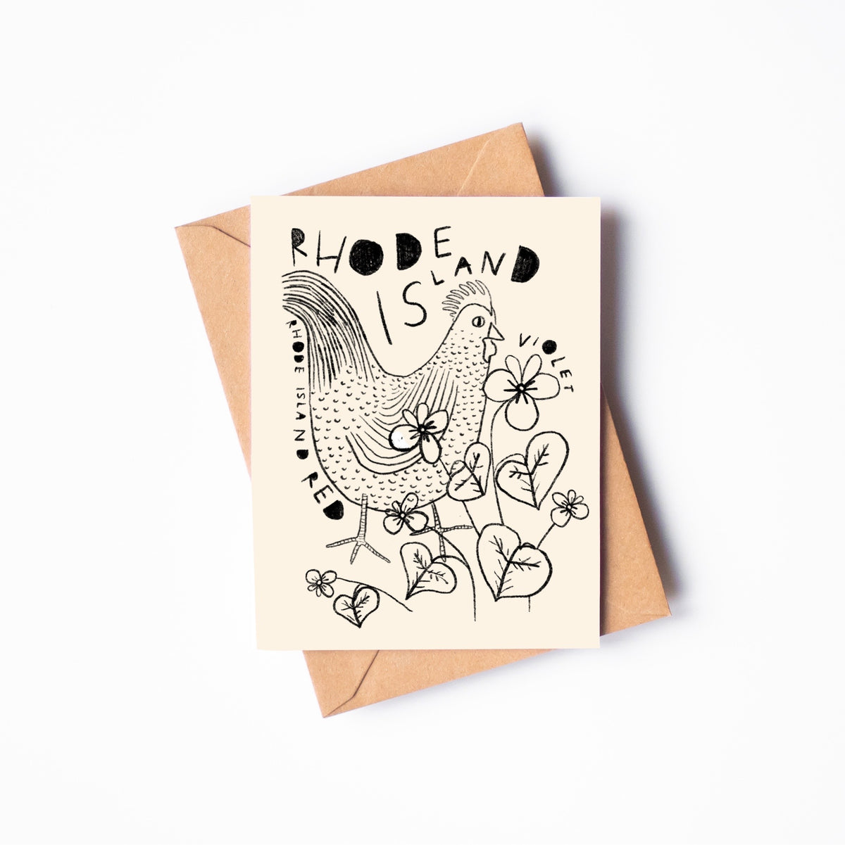 STATE FLOWER & BIRD GREETING CARD