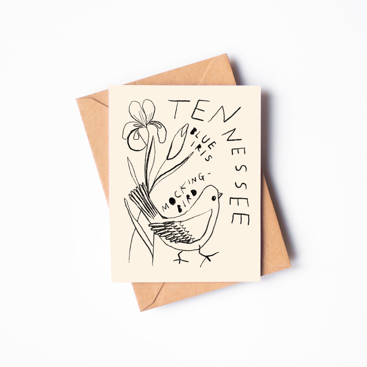 STATE FLOWER & BIRD GREETING CARD