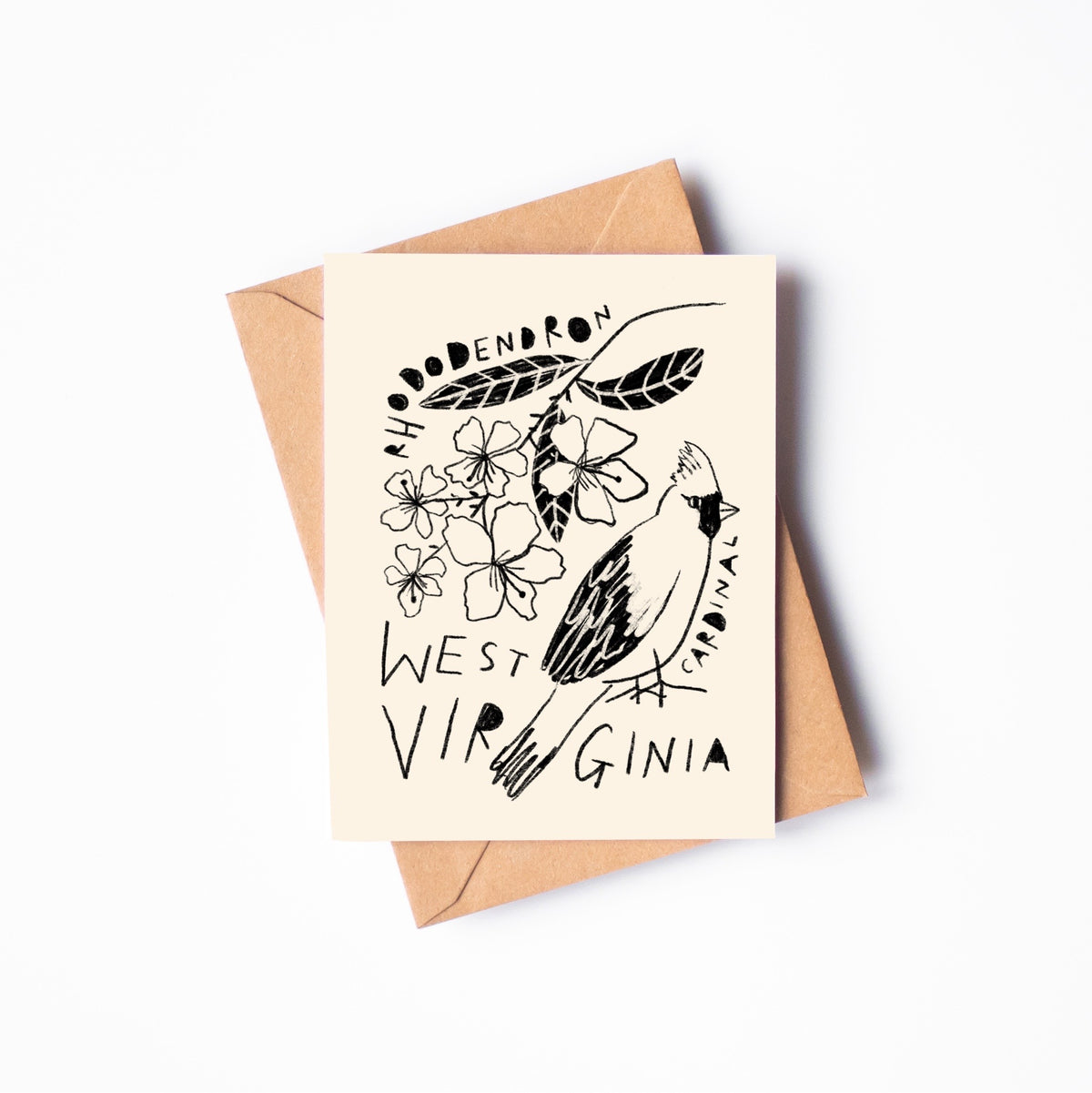 STATE FLOWER & BIRD GREETING CARD