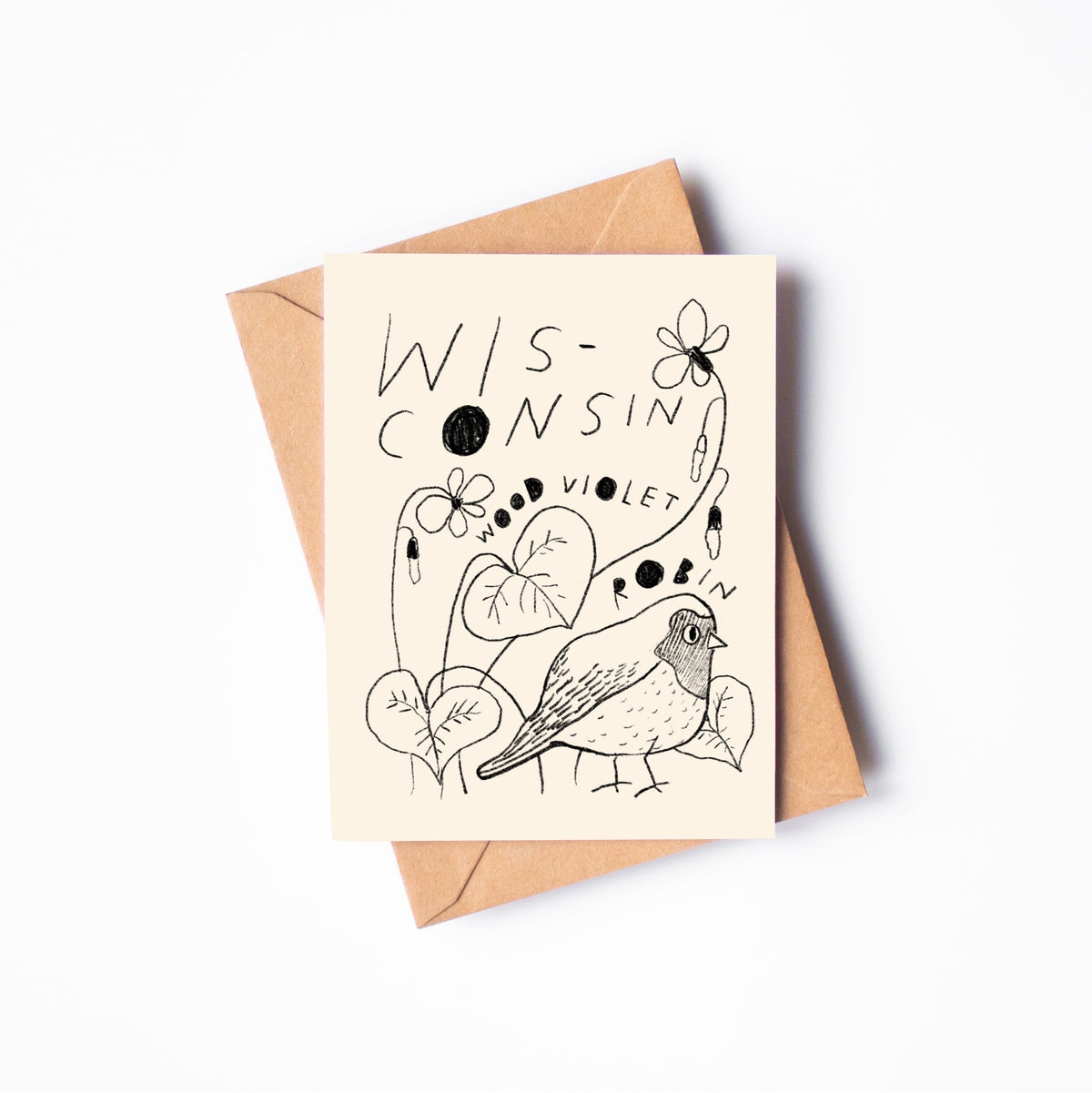 STATE FLOWER & BIRD GREETING CARD
