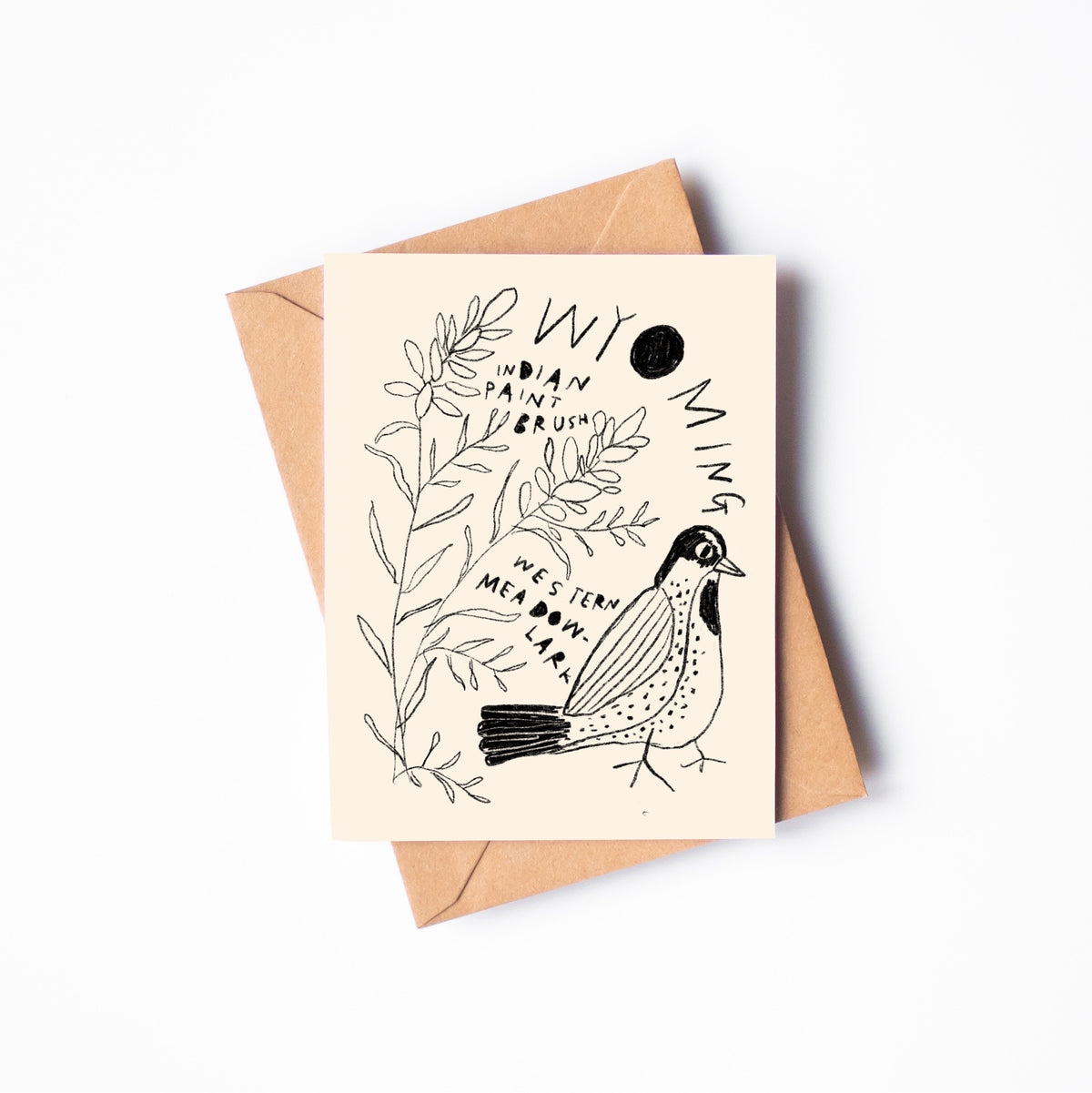 STATE FLOWER & BIRD GREETING CARD